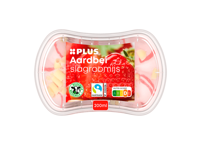 Kleintje Slagroomijs aardbei