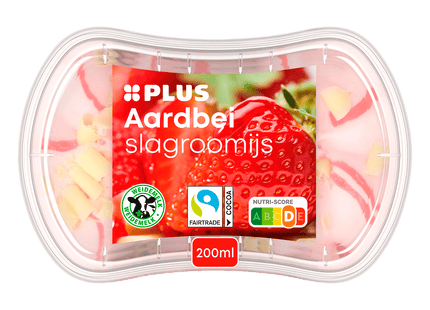 Kleintje Slagroomijs aardbei