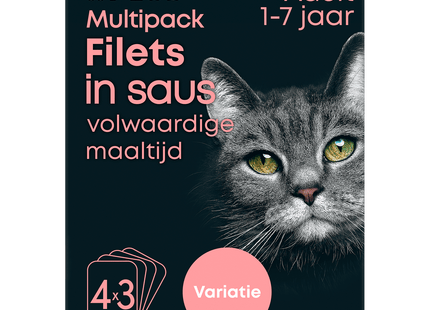 Filets in saus kip & vlees multipack