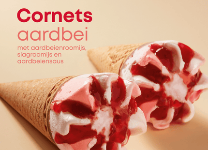 Cornets aardbei