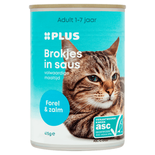 Stücke in Soße Forelle und Lachs