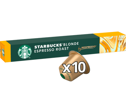 Starbucks Nespresso coffee cups blonde espresso