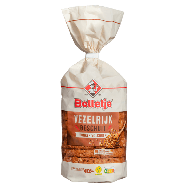 Bolletje Faserreich Zwieback dunkel Vollkorn