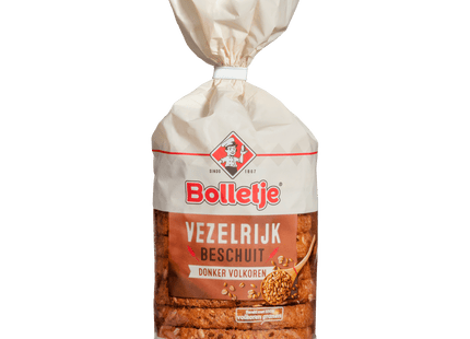 Bolletje Vezelrijk beschuit donker volkoren