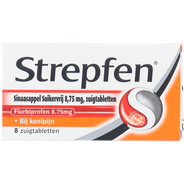 Strepfen Orange zuigtablet suikervrij