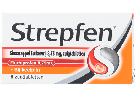 Strepfen Orange lozenge sugar free