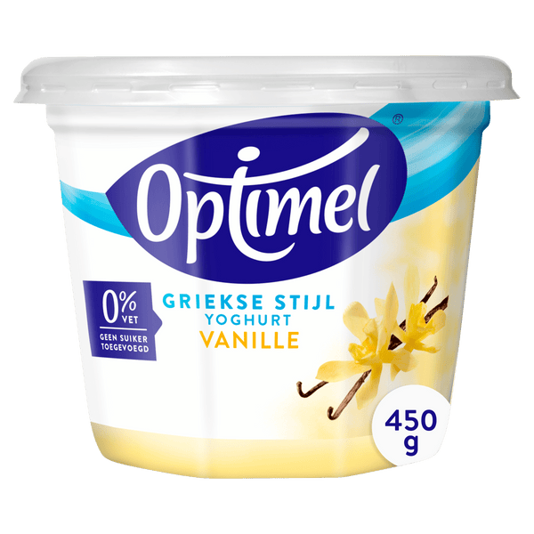 Optimel Yoghurt Griekse stijl vanille 0% vet