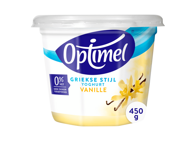 Optimel Yoghurt Griekse stijl vanille 0% vet