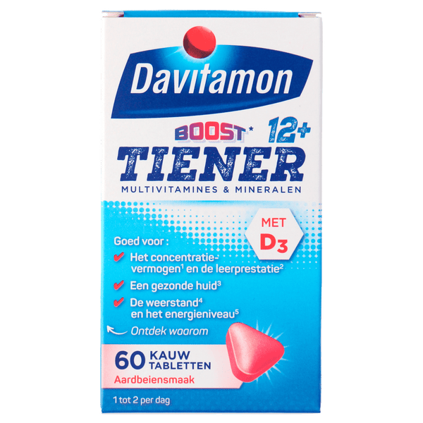 Davitamon Vitamin Boost 12+ chewable tablet strawberry