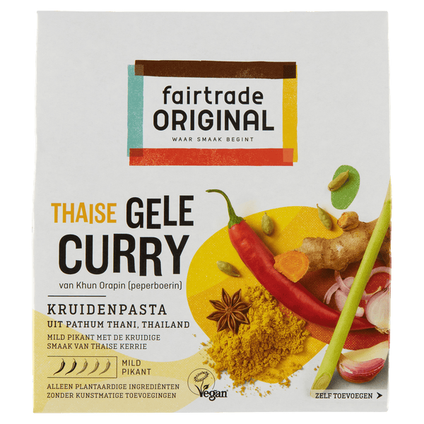 Fairtrade Original Gele curry kruidenpasta Fairtrade