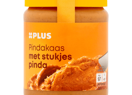 Pindakaas met stukjes pinda