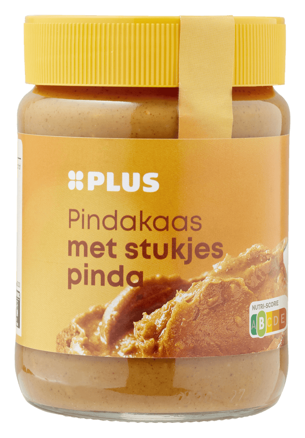 Pindakaas met stukjes pinda