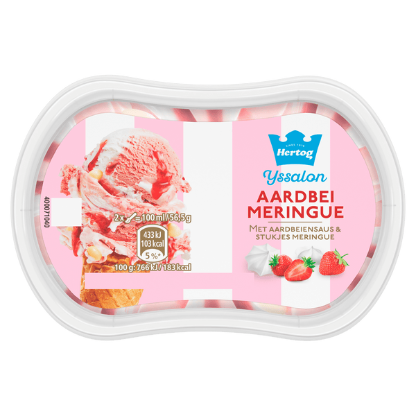 Hertog Erdbeer-Meringue-Eis