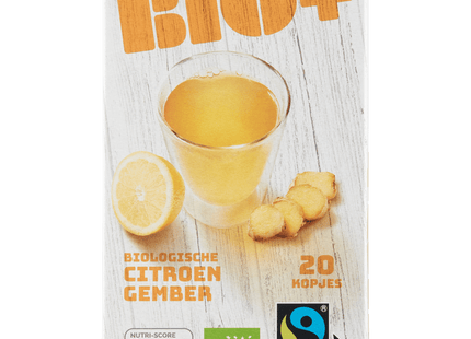 BIO+ Citroen gember thee Fairtrade  Dutchshopper