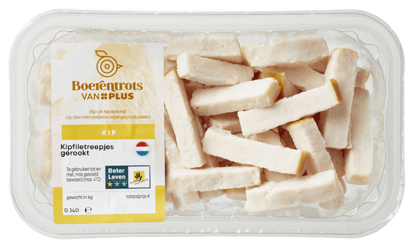 Boerentrots Gerookte kipfiletreepjes