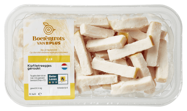 Boerentrots Gerookte kipfiletreepjes