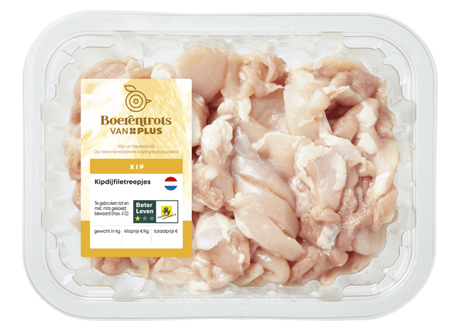Boerentrots Kipdijfiletreepjes