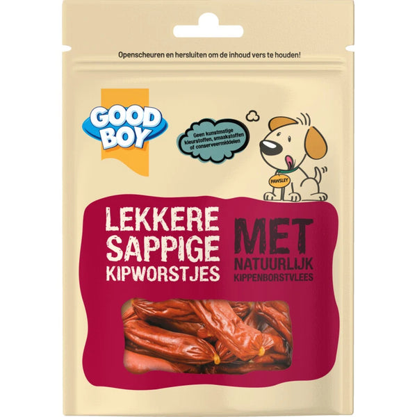 Good boy Tasty juicy chicken sausages