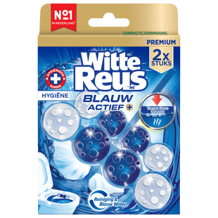 Witte Reus Toiletblok Blauw Actief Hyg