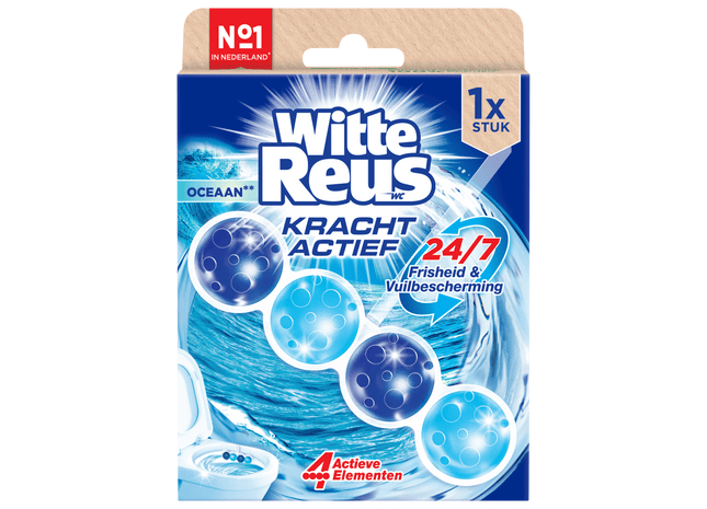 Witte Reus Toiletblok Kracht Actief Oceaa
