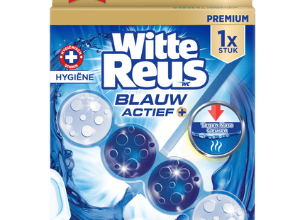 Witte Reus Toiletblok Blauw Actief Hygien