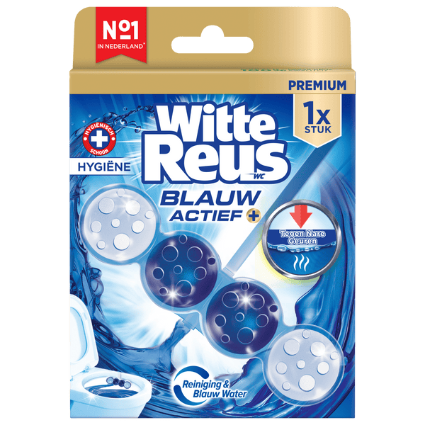 Witte Reus Toiletblok Blauw Actief Hygien
