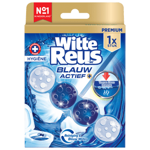 Witte Reus Toiletblok Blauw Actief Hygien