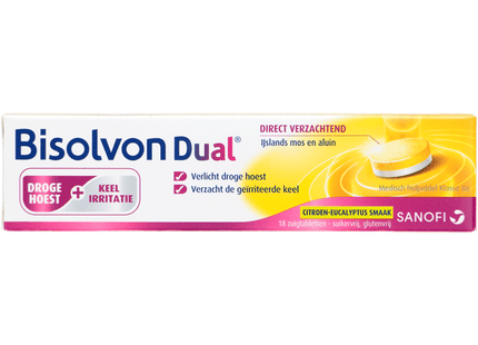 Bisolvon Dual zuigtabletten vanaf 6 jaar