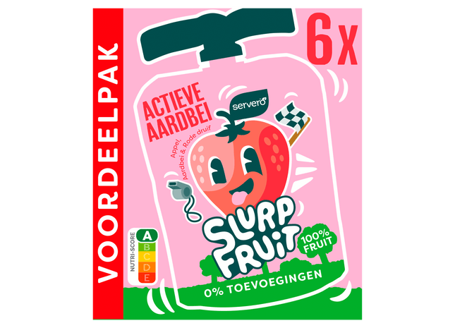 Servero Slurpfruit Actieve Aardbei