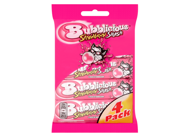 Bubblicious Strawberry 4-pack