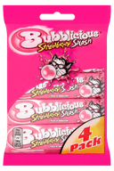 Bubblicious Strawberry 4-pack