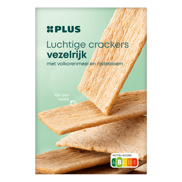 Luchtige crackers Vezelrijk