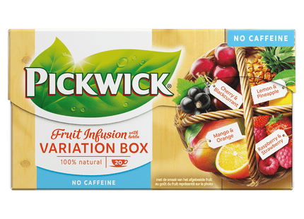 Pickwick Fusion fruit tea variety box