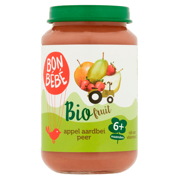 Bonbebe Organic 6mF0601 Apple Pear Strawberry