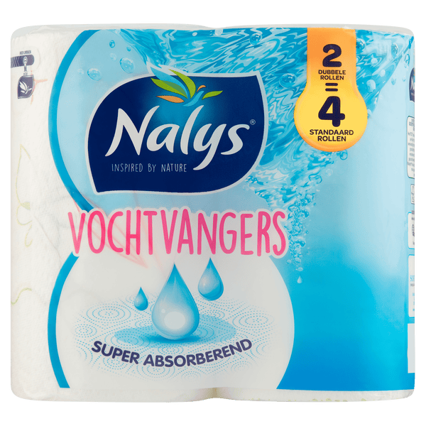 NALYS Vochtvangers keukenpapier dubbele rol