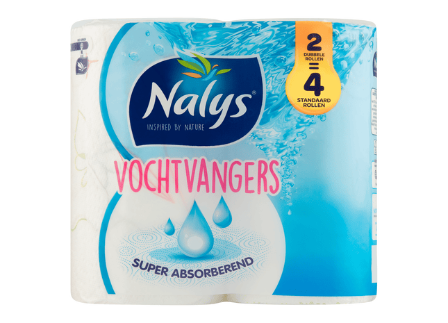 NALYS Vochtvangers keukenpapier dubbele rol