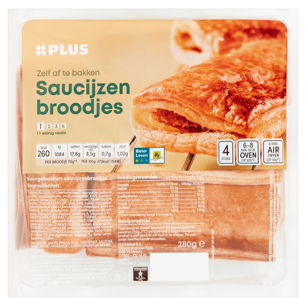 Saucijzenbroodjes Beter Leven