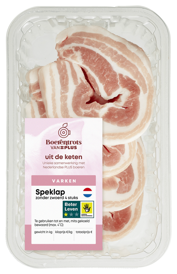 Boerentrots Speklap zonder zwoerd 4 stuks