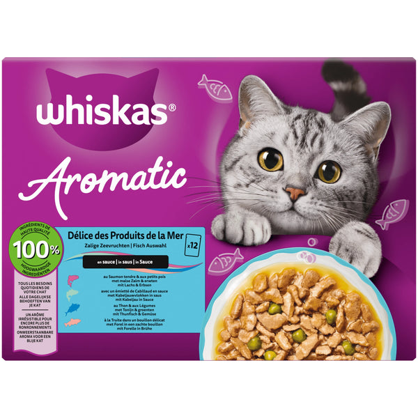 Whiskas Meal Pouches Aromatic Seafood