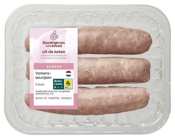 Farmer's Pride Pork Sausages 3 pcs