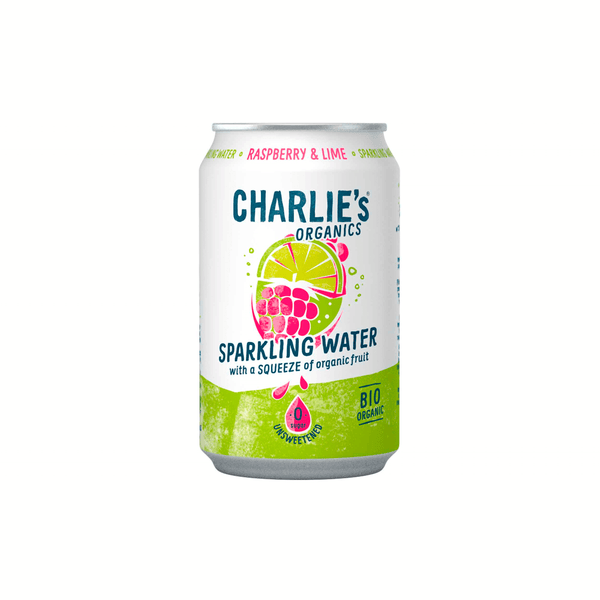 Charlie's Organics Sparkling raspberry & lime