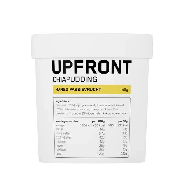 Upfront Chiapudding mango passievrucht smaak