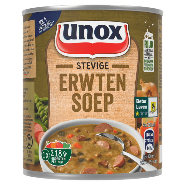 Unox Soep in blik stevige erwtensoep