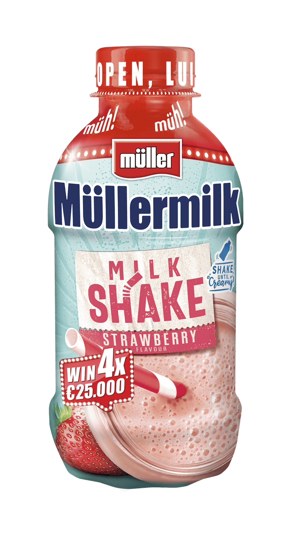 Müllermilk Milchshake Erdbeere