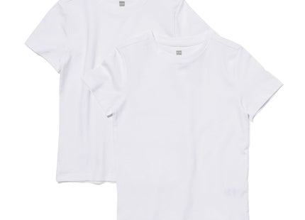 children's t-shirts organic cotton - 2 pieces white