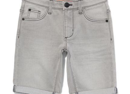 children's shorts jog denim gray