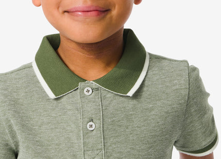 children's polo green