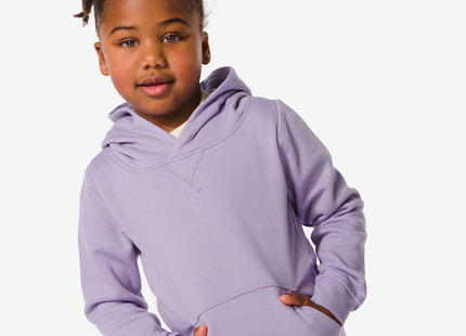 kindersweater met capuchon paars