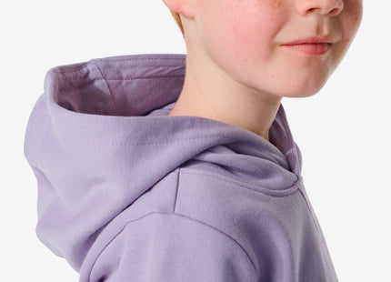 kindersweater met capuchon paars