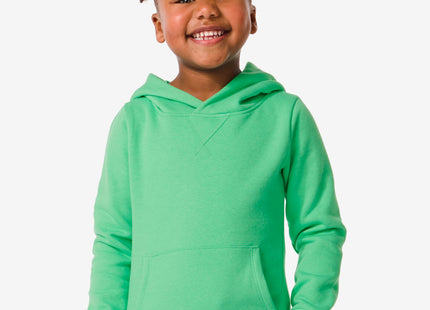 kindersweater met capuchon groen
